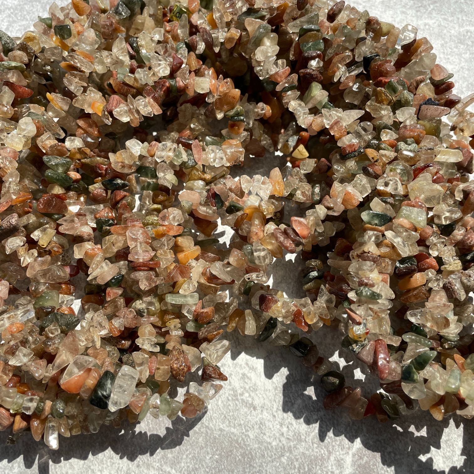 Rutilated Quartz Chip Necklace Rutilated Quartz Chip Necklace
